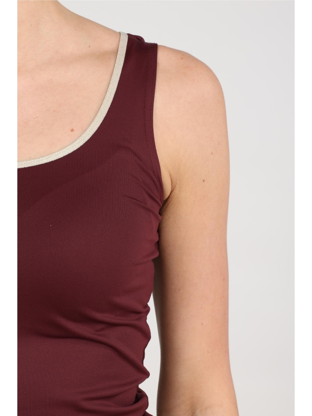 NUKUS Juba Singlet 397 cherry/gold