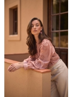 NUKUS Antonella Blouse Paillet Flower 336 rose
