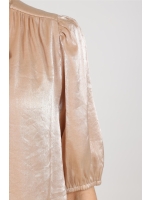 NUKUS Alberta Blouse Bow 9 sand