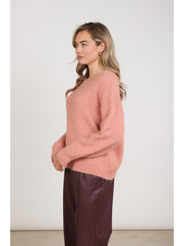 NUKUS Konstanza Pullover Flower 336 rose