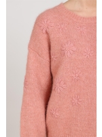 NUKUS Konstanza Pullover Flower 336 rose