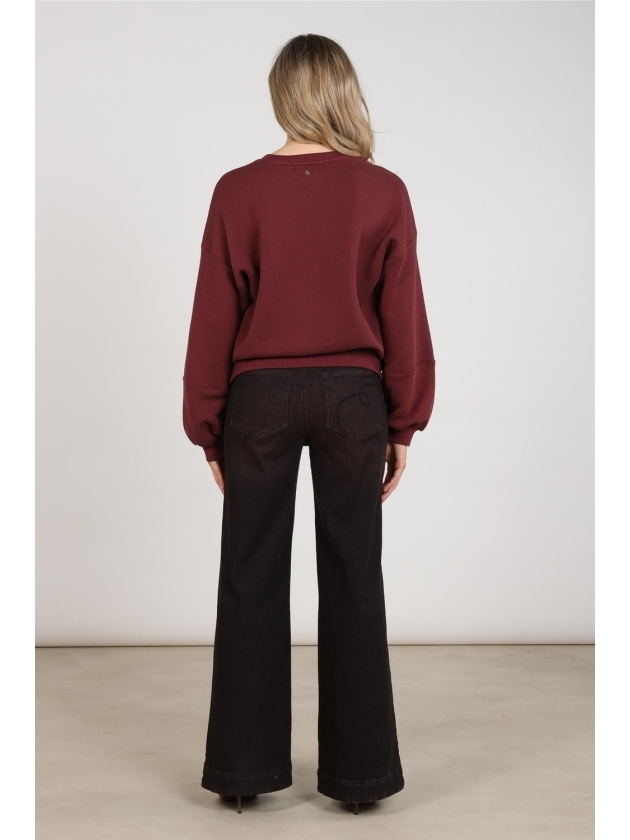 NUKUS Abby Pants Denim 333 cherry