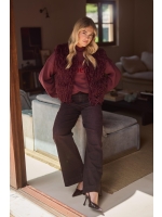 NUKUS Abby Pants Denim 333 cherry
