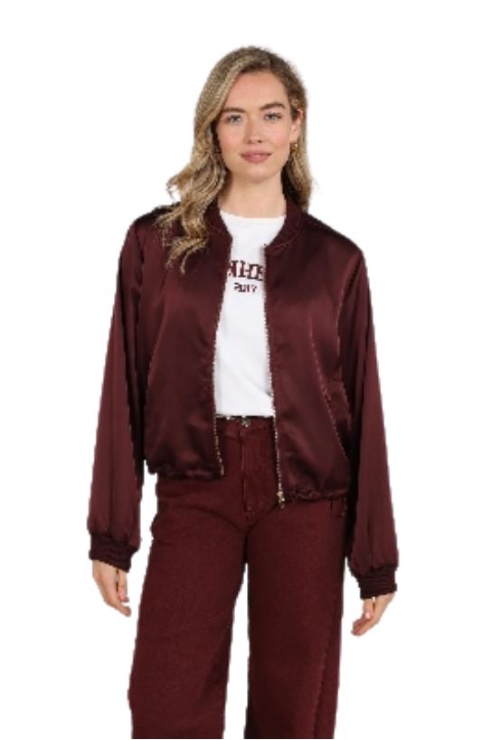 NUKUS Dena Jacket Shiny 333 cherry