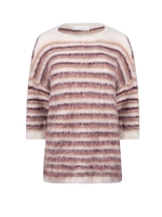 NUKUS Lucia Pullover Stripe 402 offwhite/rose