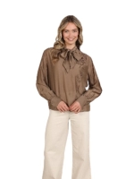 NUKUS Angie Blouse Tie 60 taupe