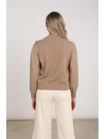 NUKUS Molly Pullover Strass 60 taupe