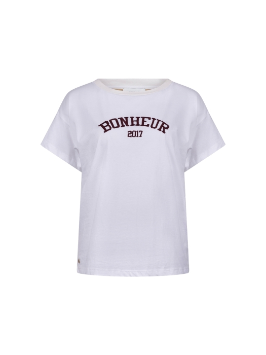 NUKUS Senna T-shirt 392 offwhite/cherry