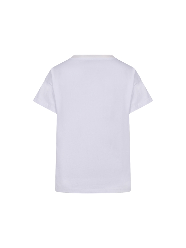 NUKUS Senna T-shirt 392 offwhite/cherry