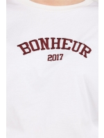 NUKUS Senna T-shirt 392 offwhite/cherry
