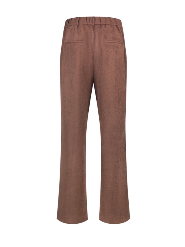 NUKUS Jill Pants Suedine 60 taupe
