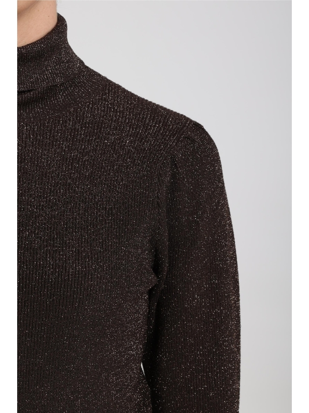 NUKUS Sylvia Pullover Lurex 334 chocolate