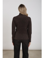 NUKUS Sylvia Pullover Lurex 334 chocolate