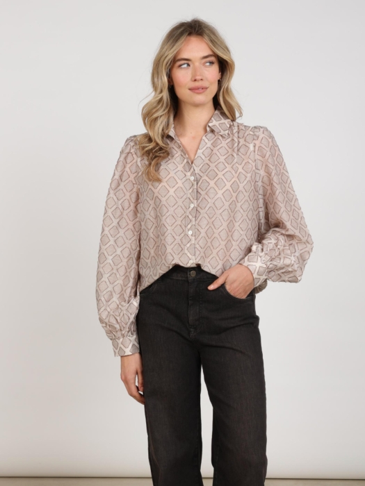 NUKUS Antonella Blouse Pattern 9 sand
