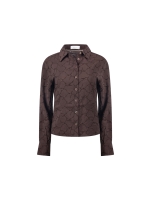 NUKUS Alice Blouse 334 chocolate