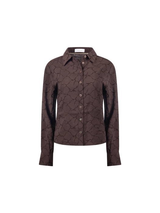 NUKUS Alice Blouse 334 chocolate