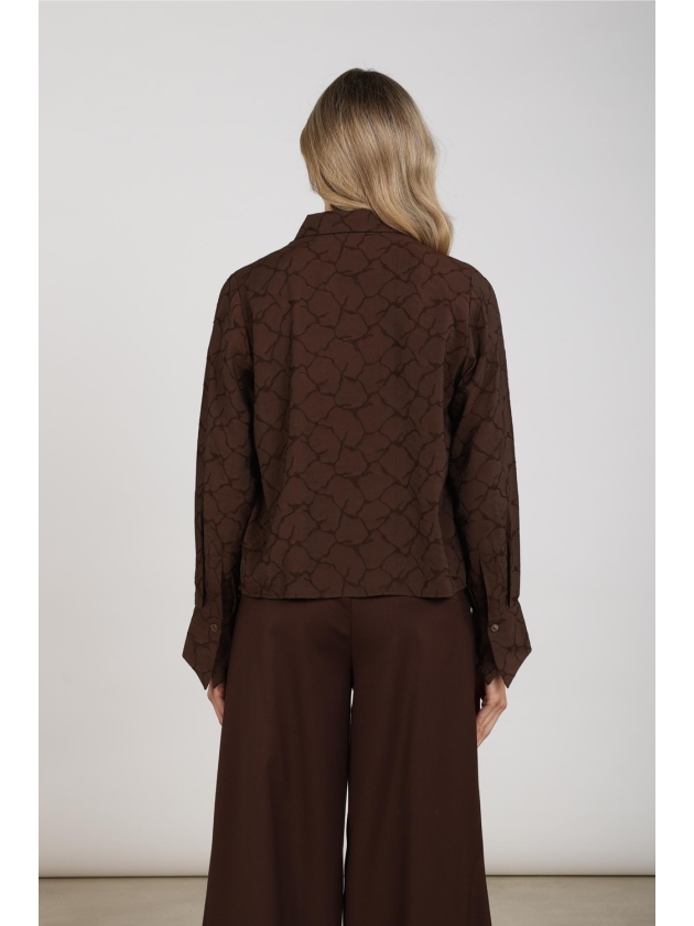 NUKUS Alice Blouse 334 chocolate