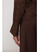NUKUS Alice Blouse 334 chocolate
