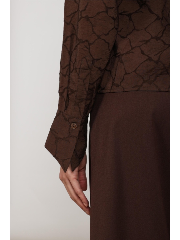 NUKUS Alice Blouse 334 chocolate