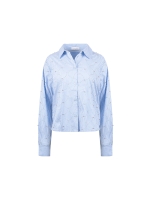 NUKUS Nowi Blouse Stripe Stones 235 offwhite/sky