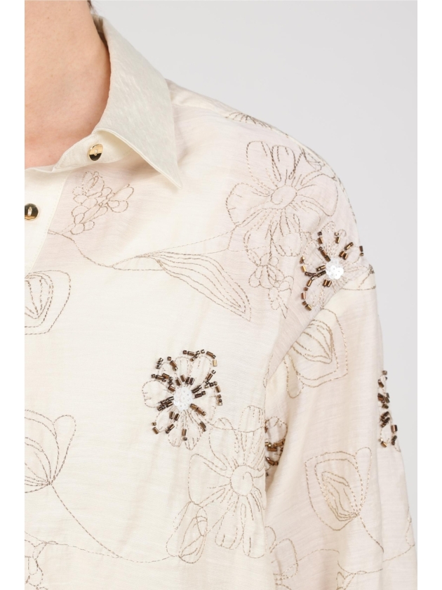 NUKUS Aaliya Blouse Embroidery 17 off white