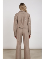 NUKUS Annelynn Blouse Paillet 60 taupe