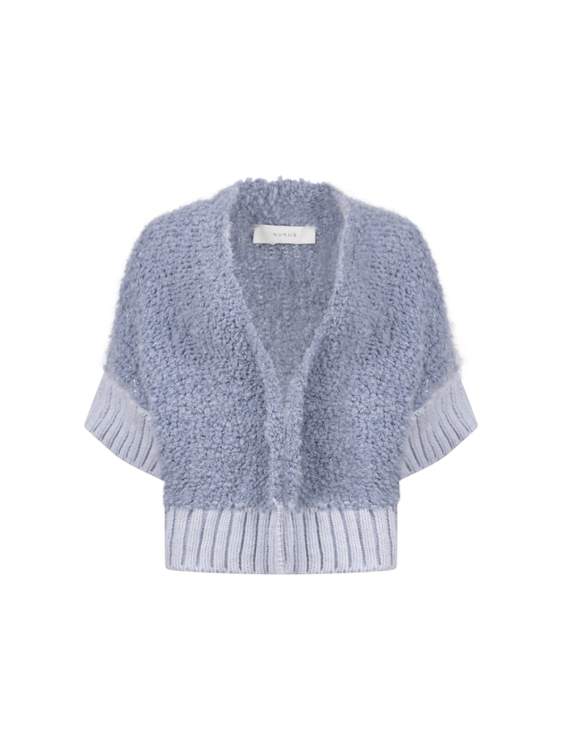 NUKUS Bell Cardigan 46 sky