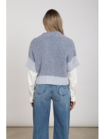 NUKUS Bell Cardigan 46 sky