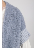 NUKUS Bell Cardigan 46 sky