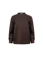 NUKUS Molly Pullover Strass 334 chocolate