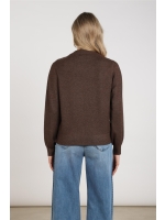 NUKUS Molly Pullover Strass 334 chocolate