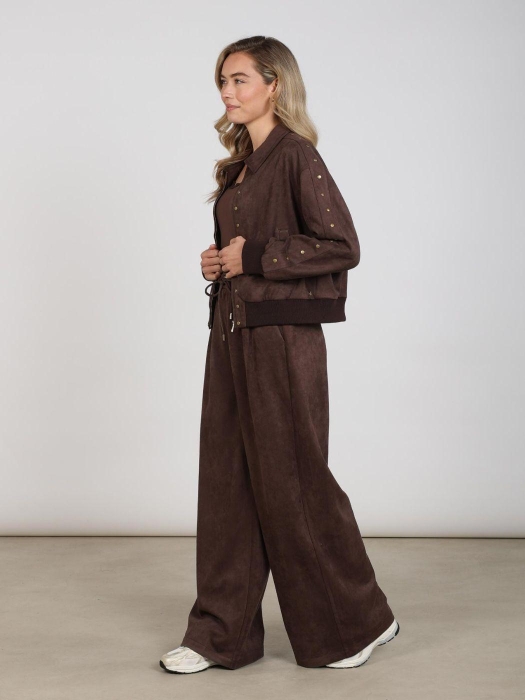 NUKUS Bertie Pants Suede 334 chocolate