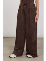 NUKUS Bertie Pants Suede 334 chocolate