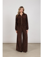NUKUS Daisy Bomber Suede 334 chocolate