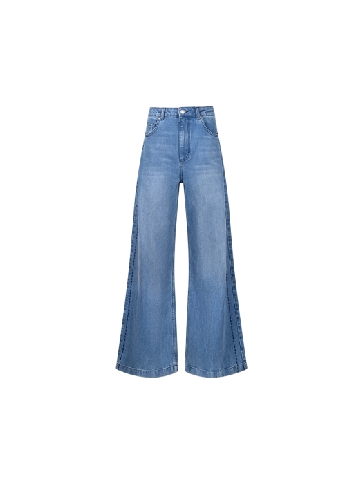 NUKUS Stevi Pants Embroidery 298 blue denim