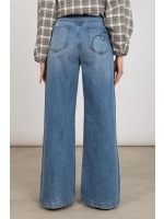 NUKUS Stevi Pants Embroidery 298 blue denim