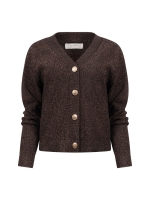 NUKUS Willa Cardigan 334 chocolate