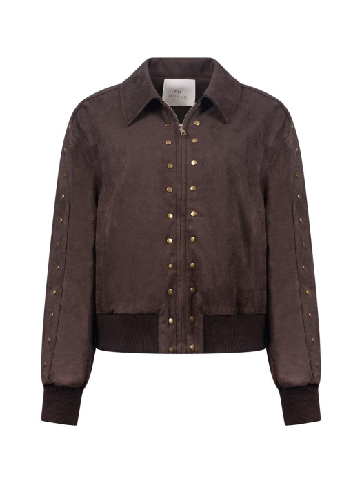 NUKUS Doretta Jacket Studs 334 chocolate