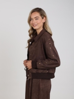 NUKUS Doretta Jacket Studs 334 chocolate