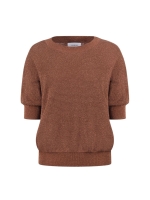 NUKUS Kinty Top Lurex 385 espresso