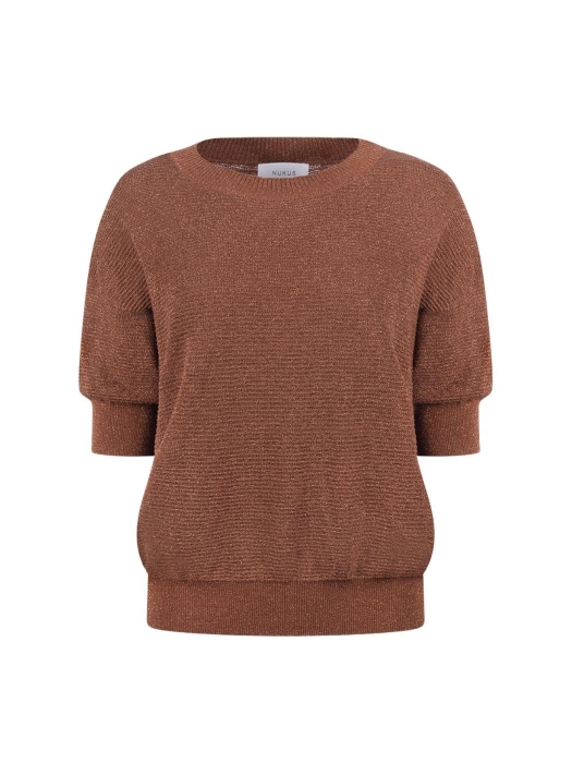 NUKUS Kinty Top Lurex 385 espresso