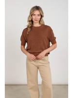 NUKUS Kinty Top Lurex 385 espresso
