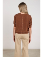NUKUS Kinty Top Lurex 385 espresso