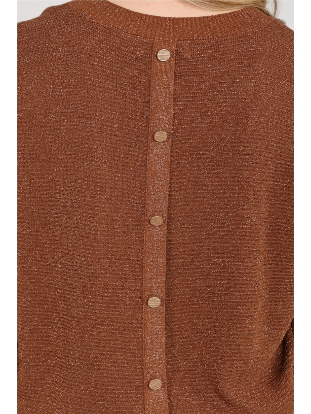 NUKUS Kinty Top Lurex 385 espresso