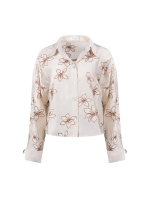 NUKUS Bailey Blouse Flower 9 sand