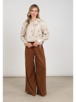 NUKUS Bailey Blouse Flower 9 sand