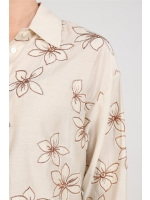 NUKUS Bailey Blouse Flower 9 sand