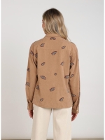 NUKUS Noor Blouse Beads 335 toffee
