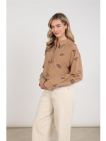 NUKUS Noor Blouse Beads 335 toffee