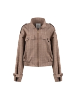 NUKUS Hope Jacket Check 335 toffee